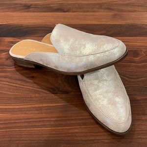 Madden Girl Silver Mules